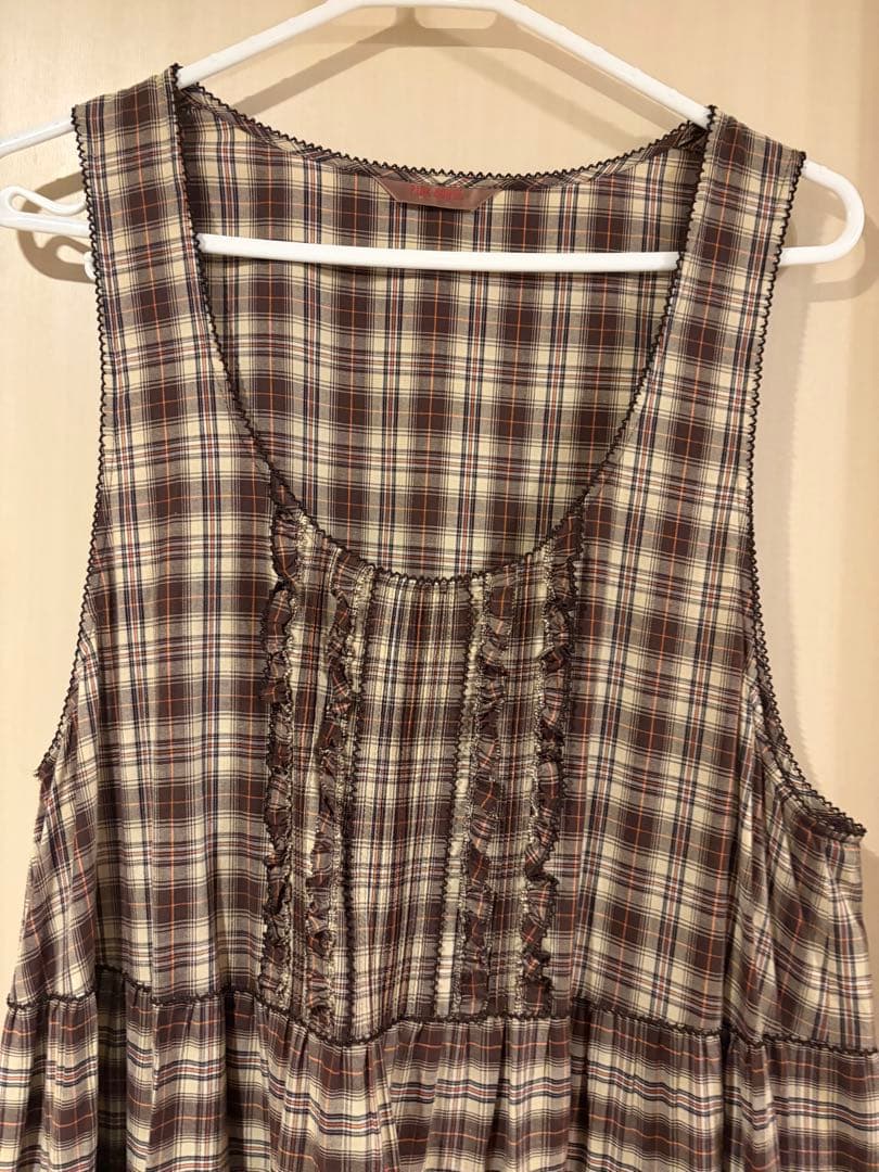 ピンクハウス タータンチェックワンピース