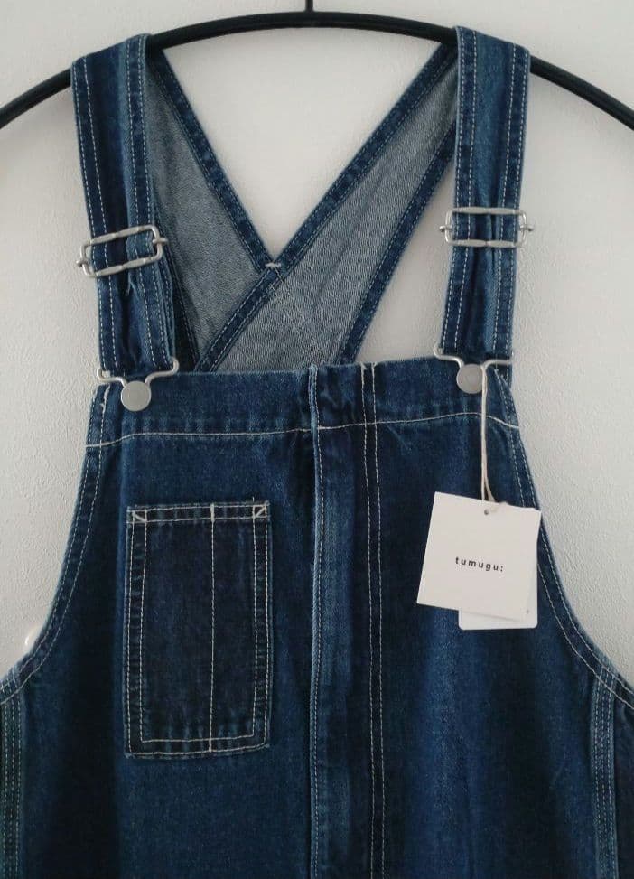 tumugu: ツムグ 10ozデニムサロペットパンツ