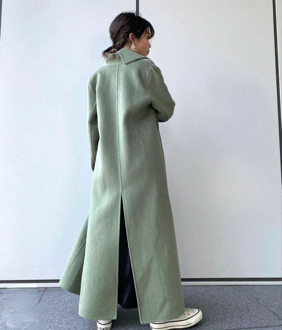 AMERI　UNDRESSED FRILL COLLAR COAT