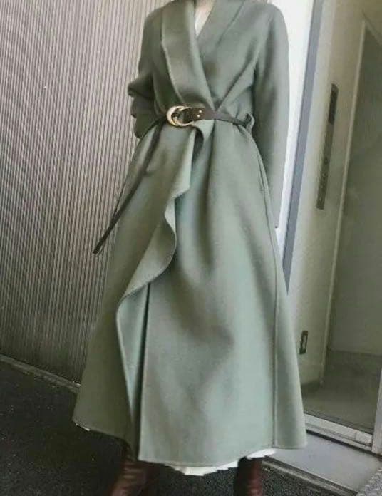 AMERI　UNDRESSED FRILL COLLAR COAT