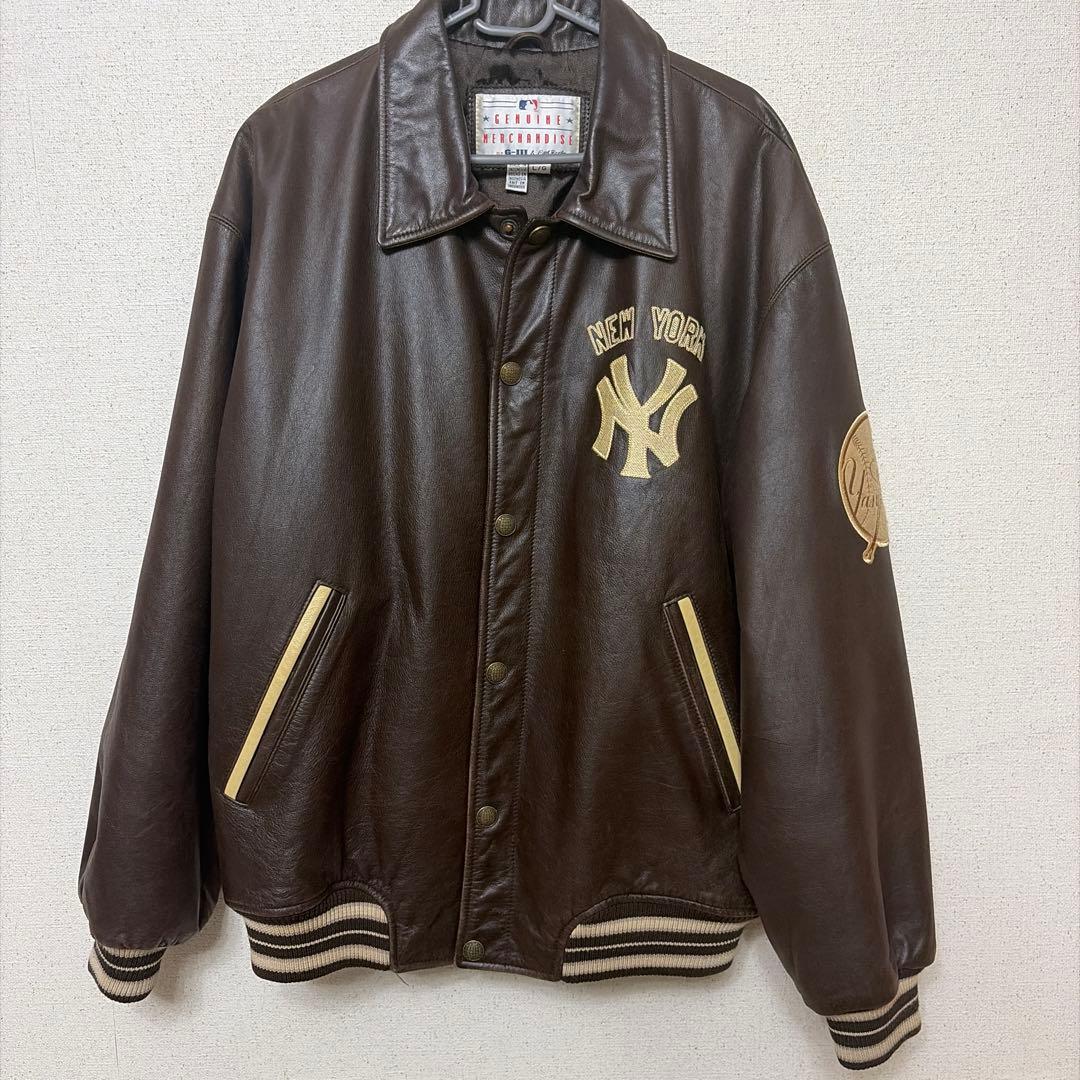 MLB公式 ニューヨーク・ヤンキース 本革レザージャケット