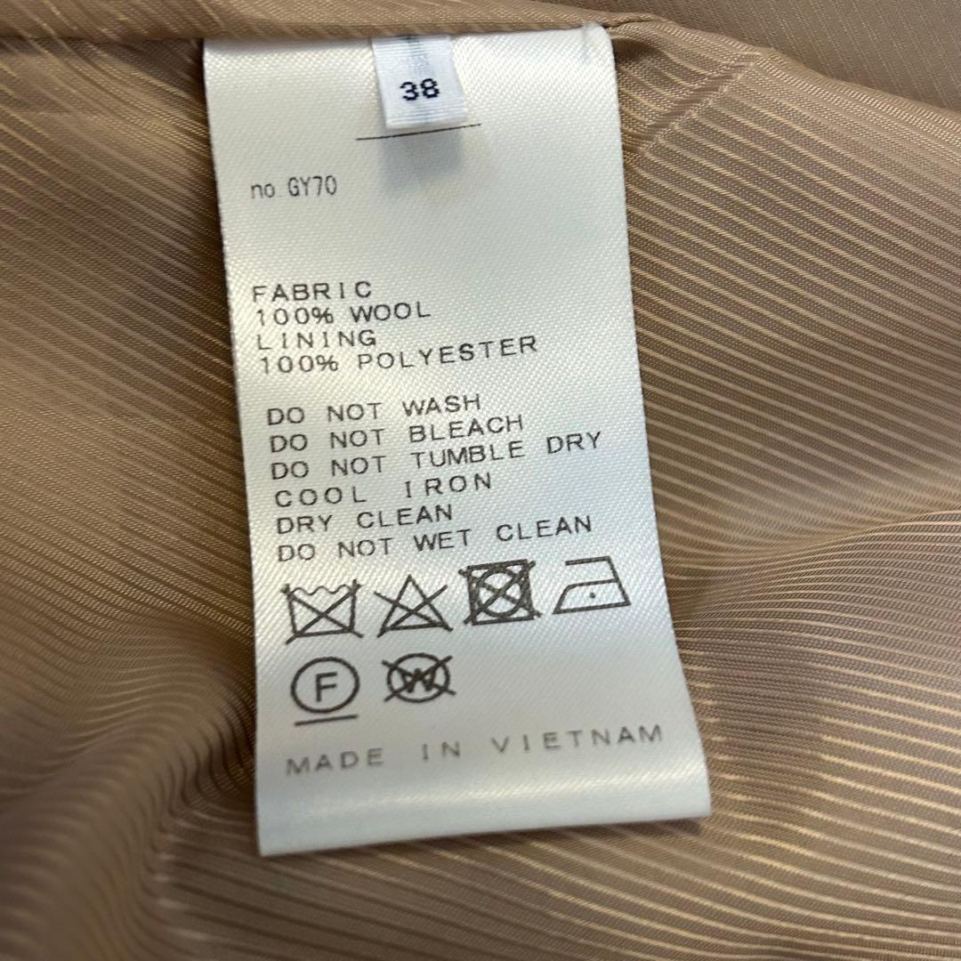 ミラみかんさま専用　スローブイエナ　チェスターコート38 M 女優襟 ベルト