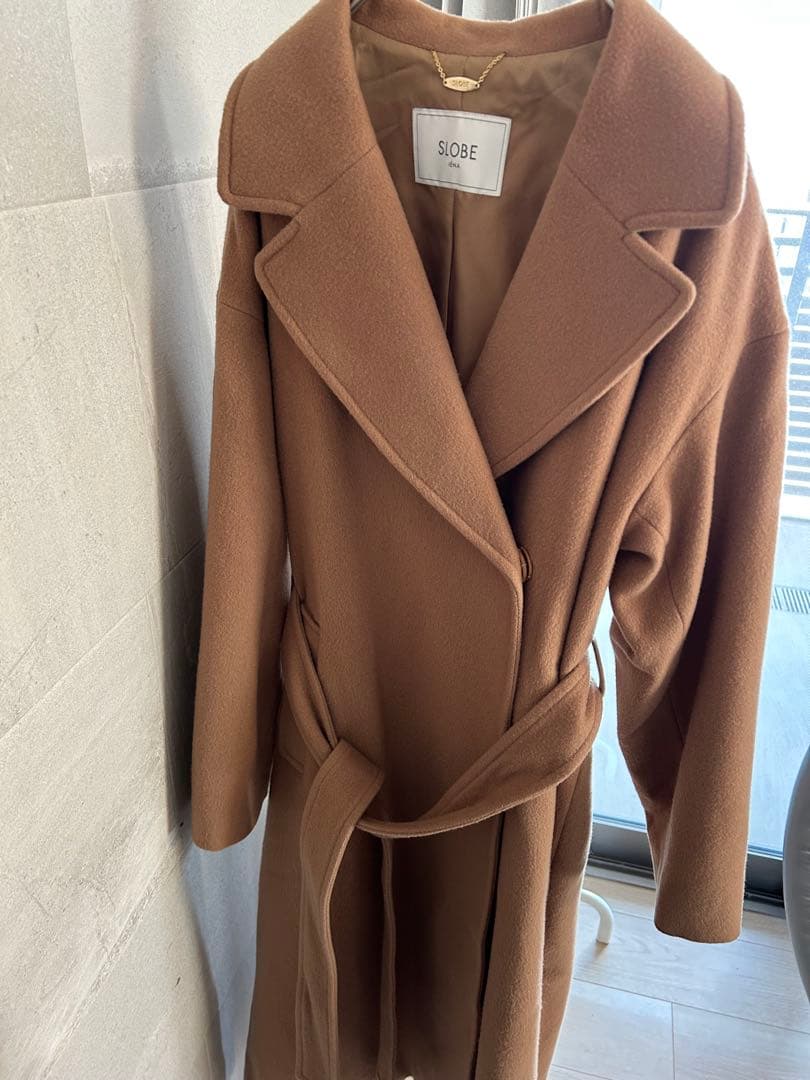 ミラみかんさま専用　スローブイエナ　チェスターコート38 M 女優襟 ベルト