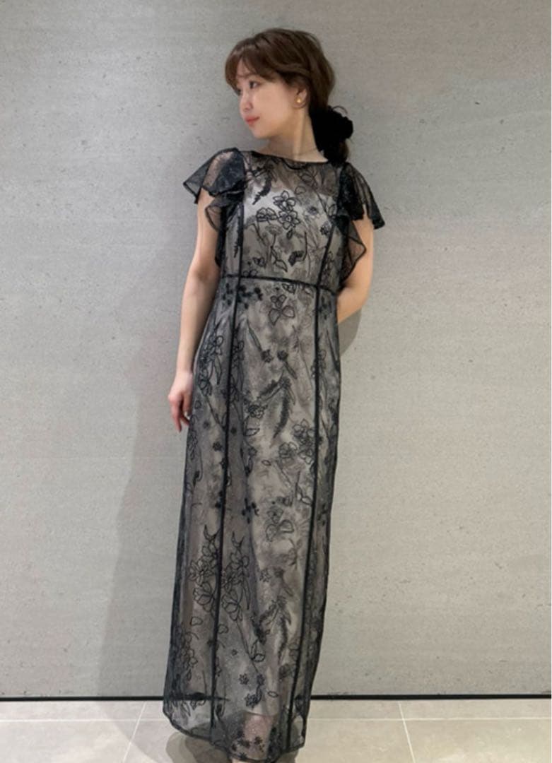 新品✴︎FRAY I.D フレイアイディー ミックスエンブロイダリーレースドレス