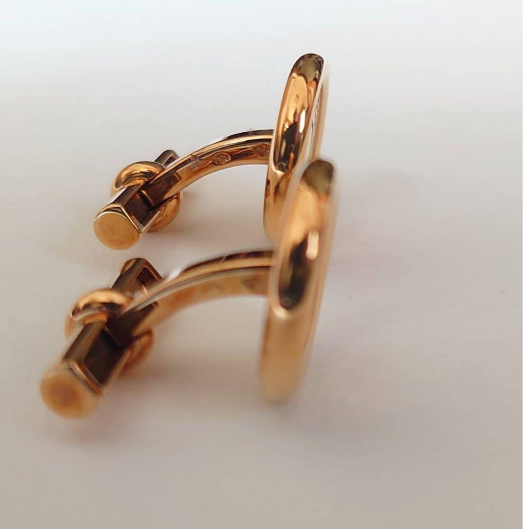HERMÈS エルメス クル・ド・セル カフスリンク 18K