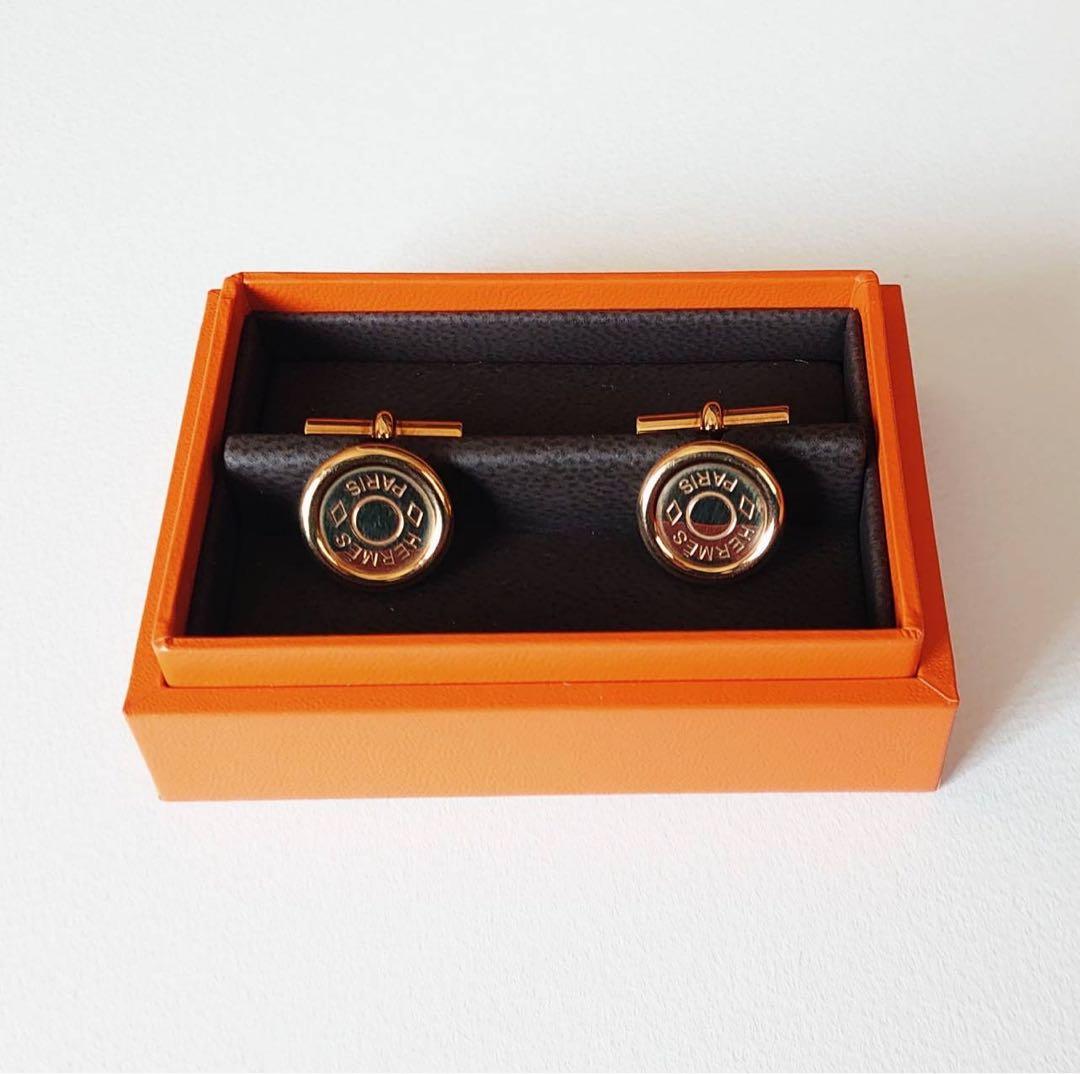 HERMÈS エルメス クル・ド・セル カフスリンク 18K