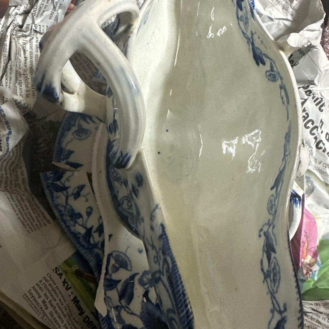 金継ぎ用　クレイユモントロー　ソーシエール　フランスアンティーク食器