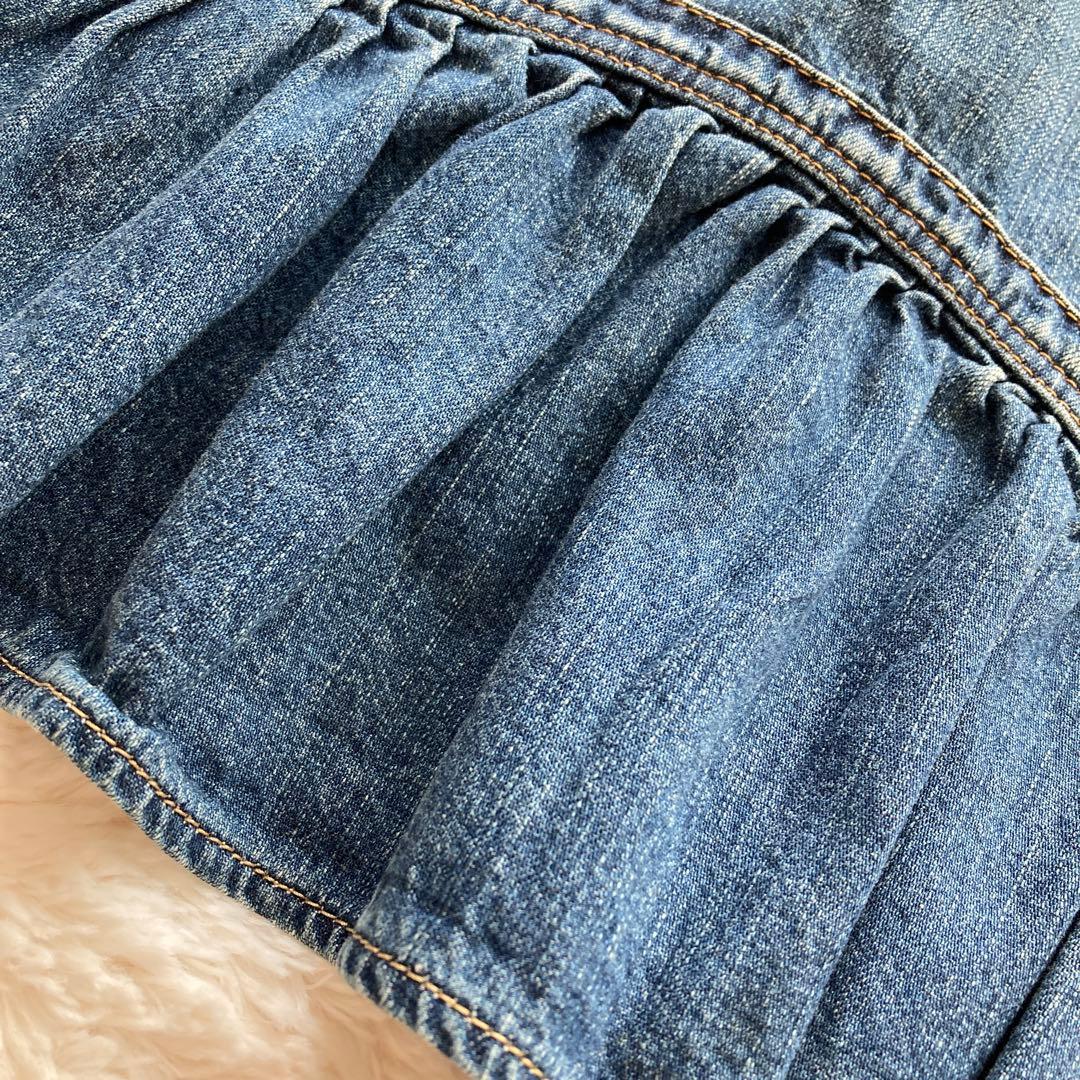 【美品】ISSEY MIYAKE×Lee デニムギャザーデザインジレ