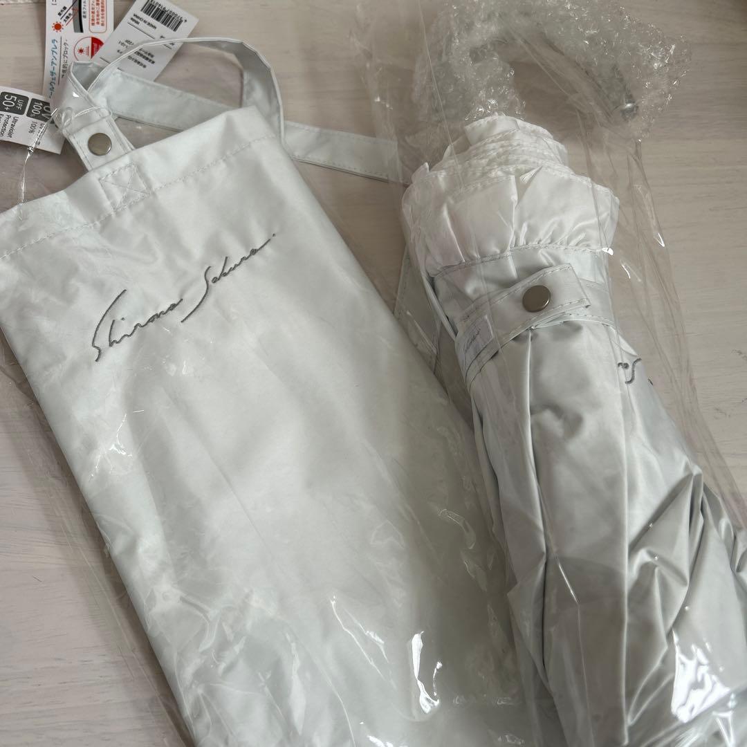 シロノサクラ　風鈴草　日傘　ホワイト