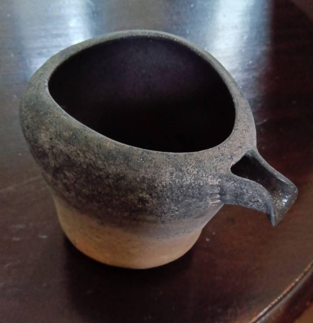 稀少　縄文式焼成　片口　猪口