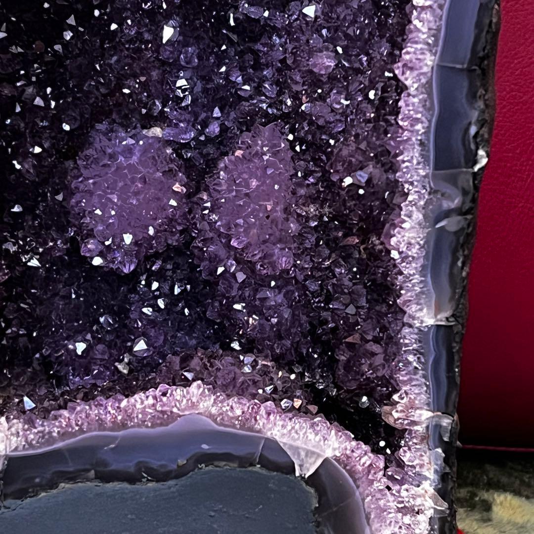 アメジストドーム天然石　原石　高さ約32cm（台座抜き）　9.8kg