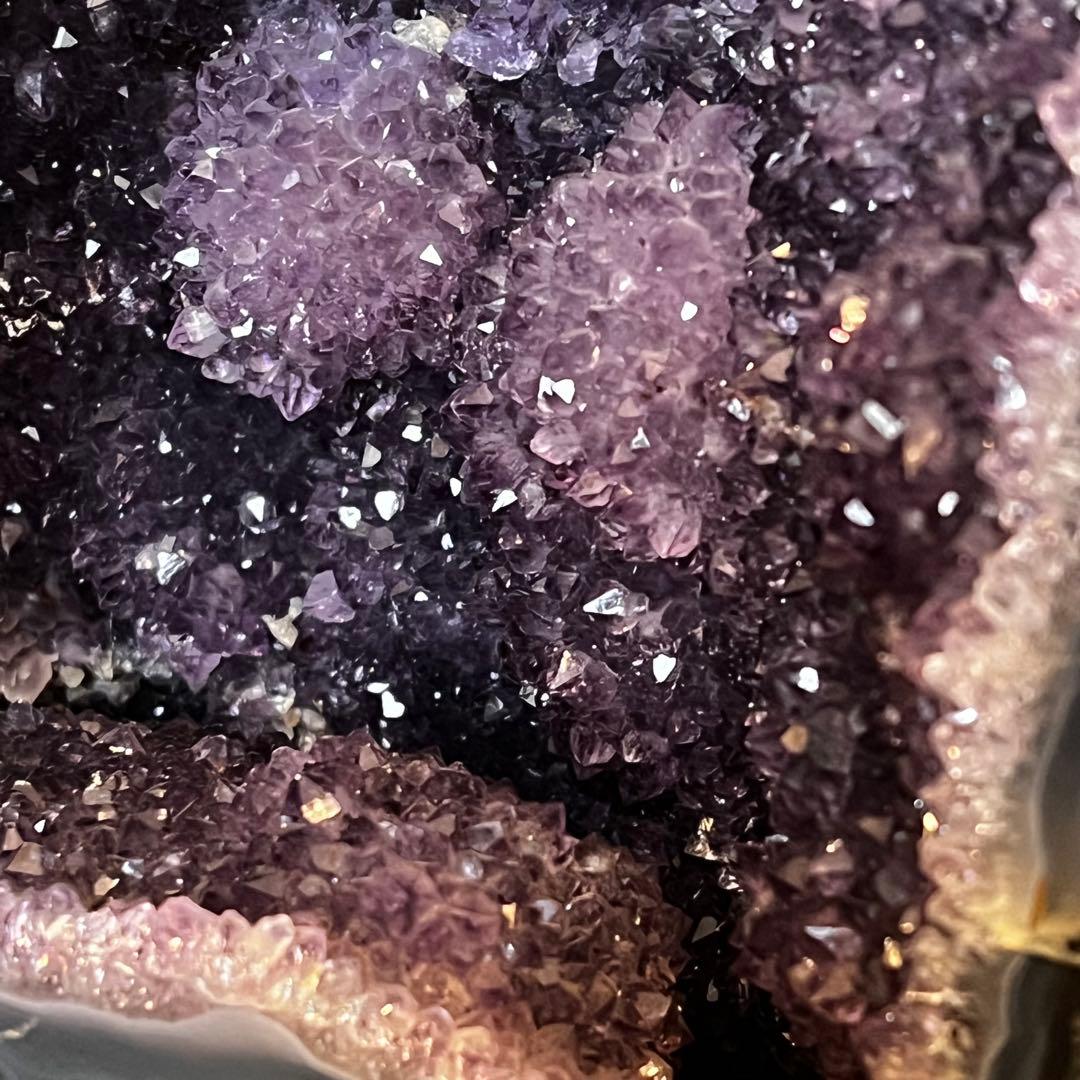 アメジストドーム天然石　原石　高さ約32cm（台座抜き）　9.8kg