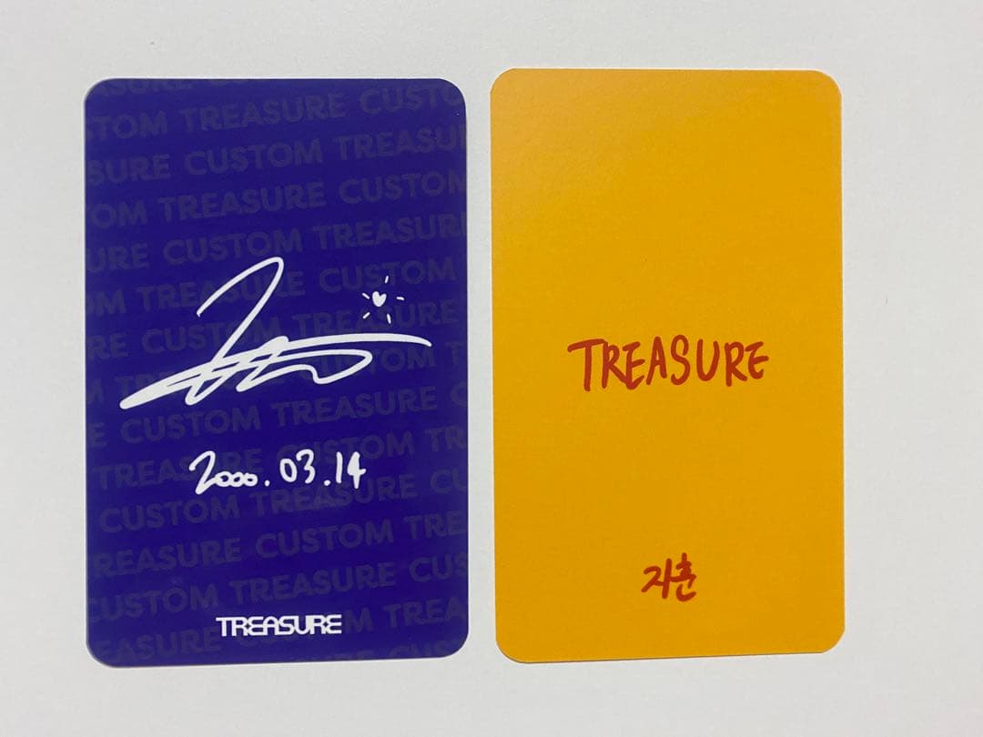 TREASURE ジフン yg custom カスタム お守り トレカ MD