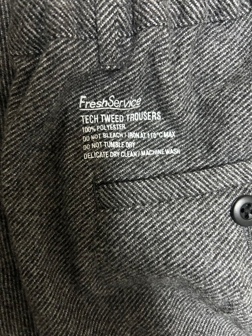 FreshService TECH TWEED TROUSERS グレー