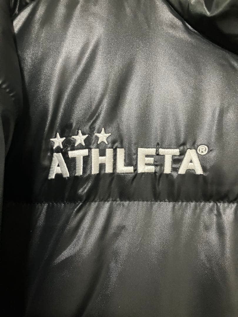 ‼️最終価格‼️【美品】ATHLETA フード付き ブラック ベンチコート Mさ