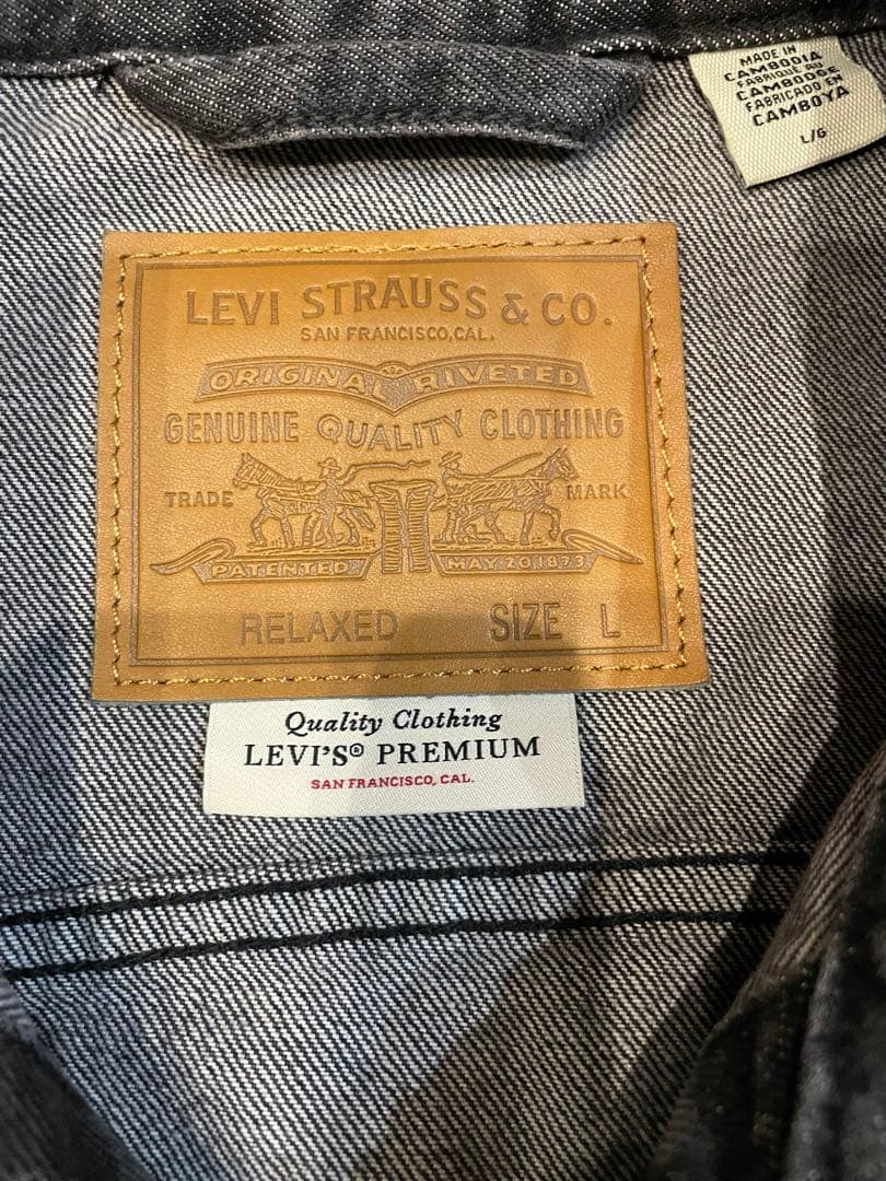 現行LEVIS TYPE-1 Denim Trucker Jacket ブラック