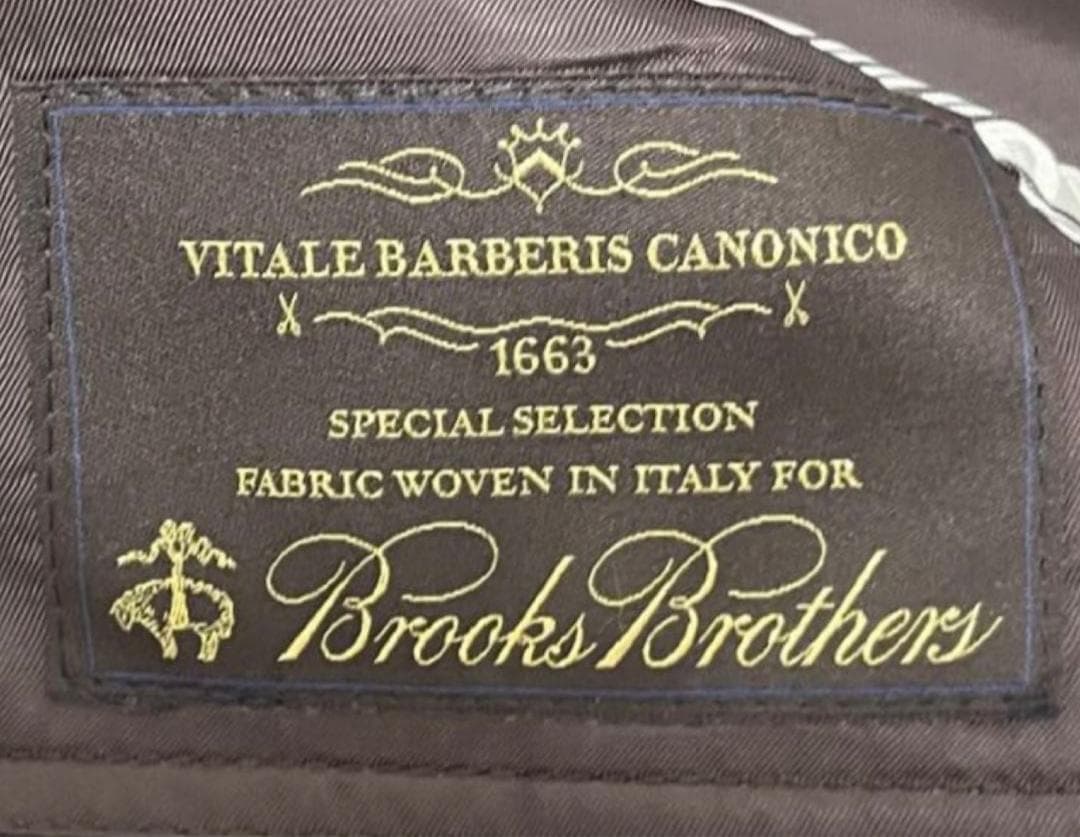 【18a2473f】本切羽ブルックスブラザーズREGENTスーツ36S
