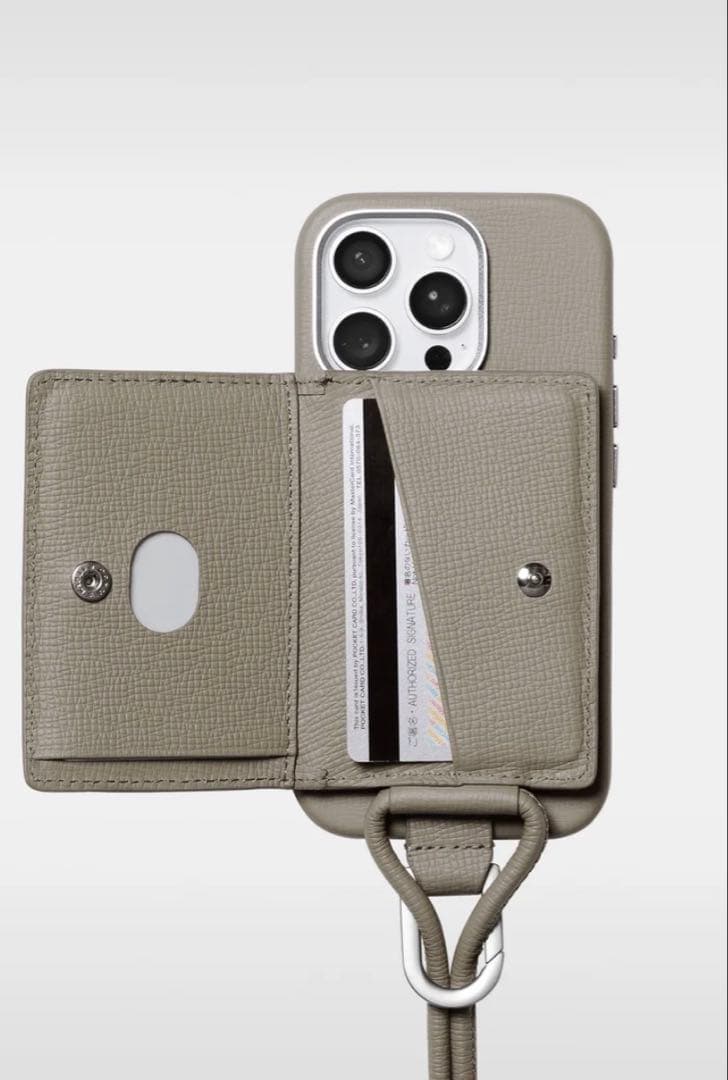 objcts.io iPhone15proケース カードポケット付き