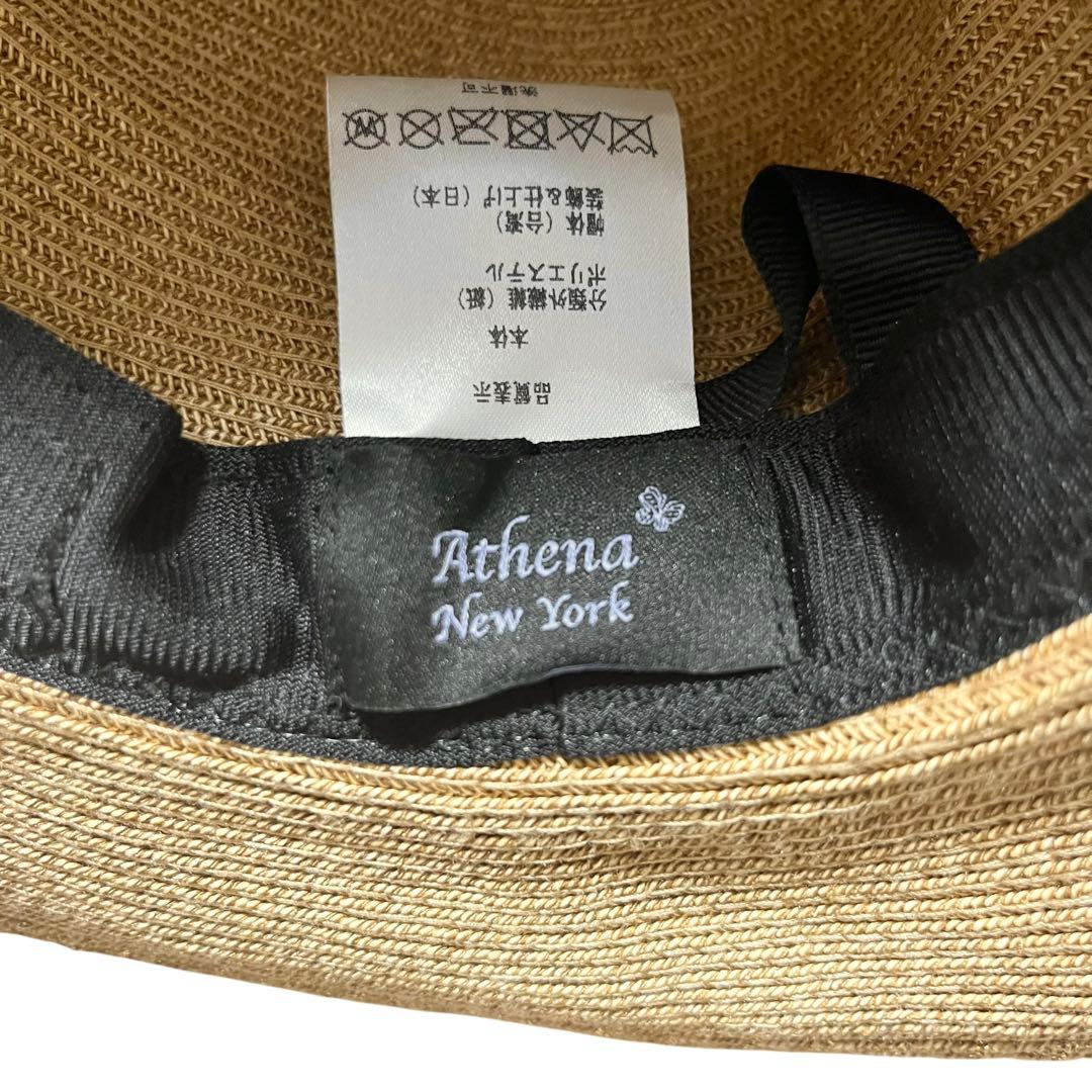 アシーナニューヨーク CAMILA カミラ ストローハット 麦わら帽子 オレンジ