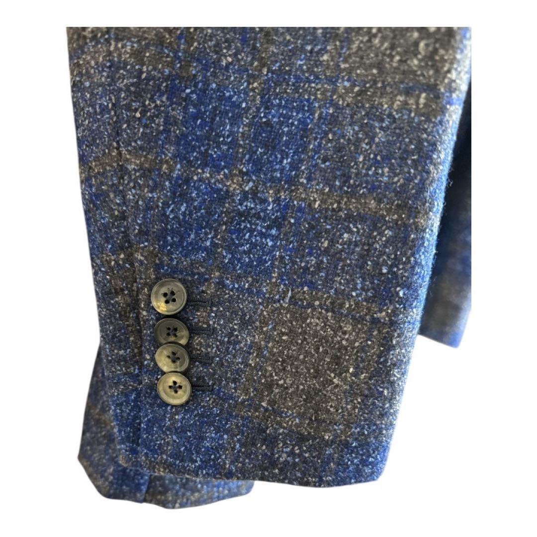 ISAIA Napoli イタリア製 チェック テーラードジャケット