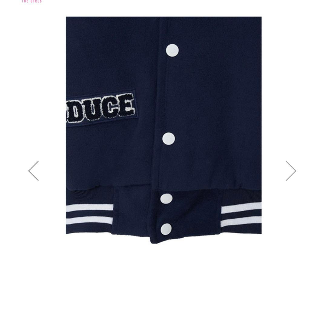 日プ スタジアムジャンパー ネイビー/ホワイト　Lサイズ