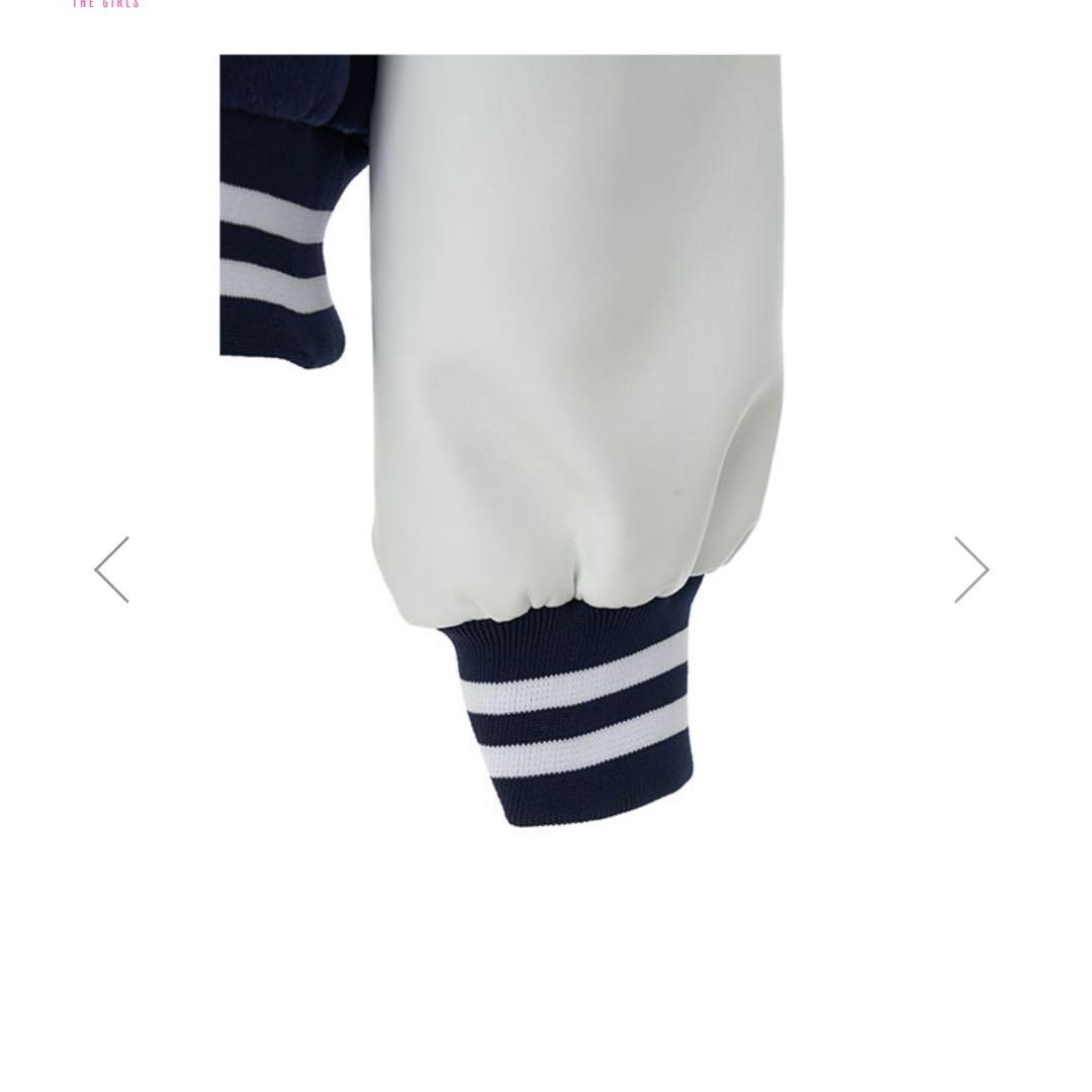 日プ スタジアムジャンパー ネイビー/ホワイト　Lサイズ