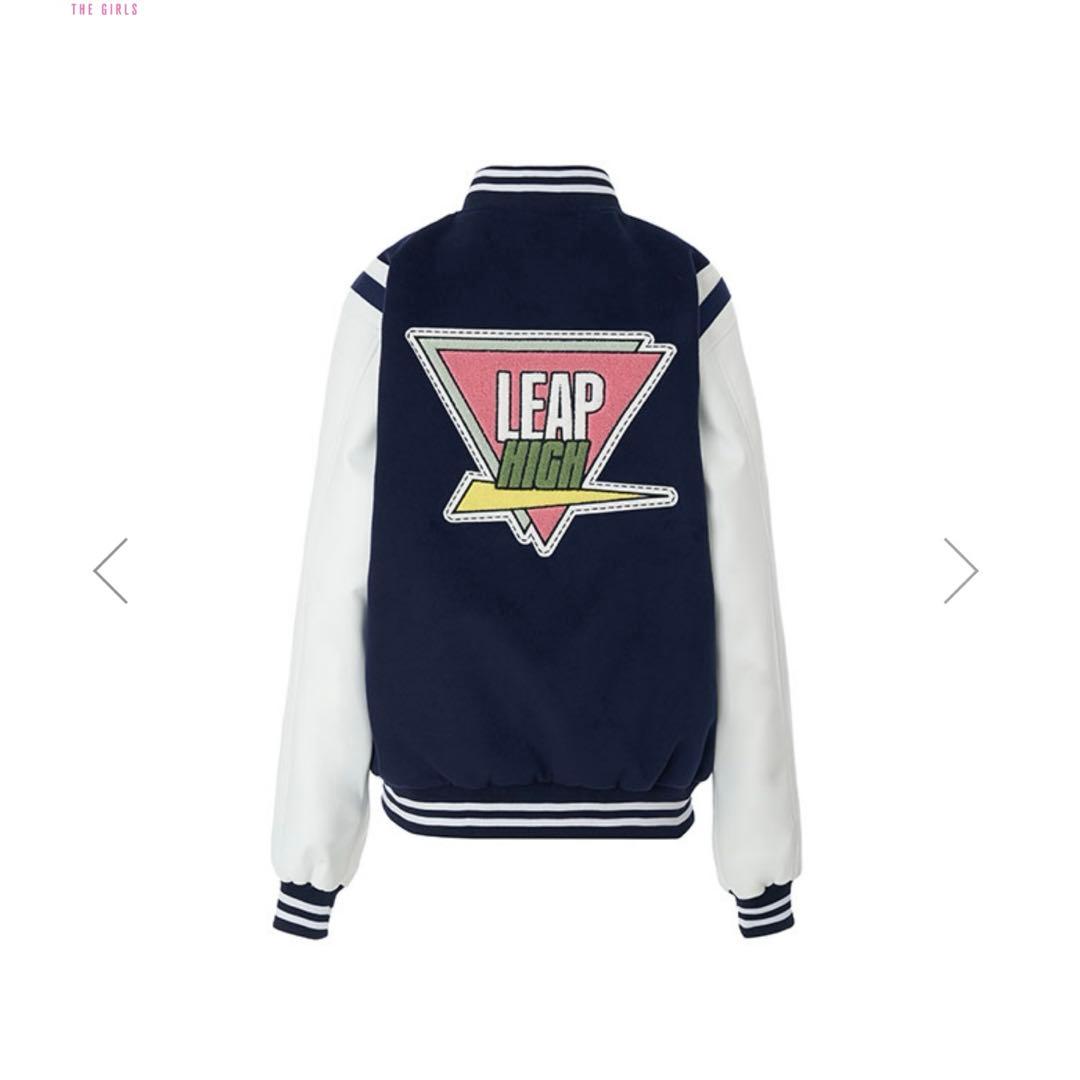 日プ スタジアムジャンパー ネイビー/ホワイト　Lサイズ