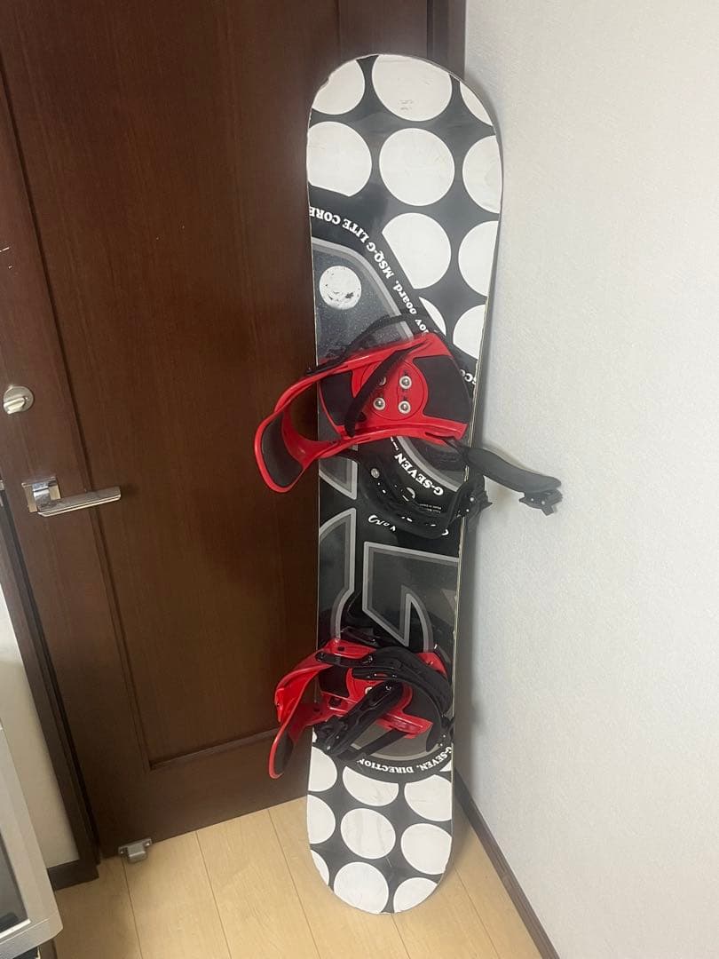 scooter スノーボード 青/黒 ドットパターン