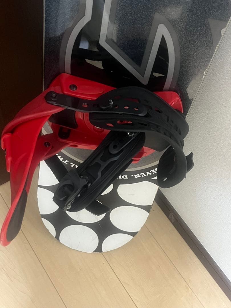 scooter スノーボード 青/黒 ドットパターン