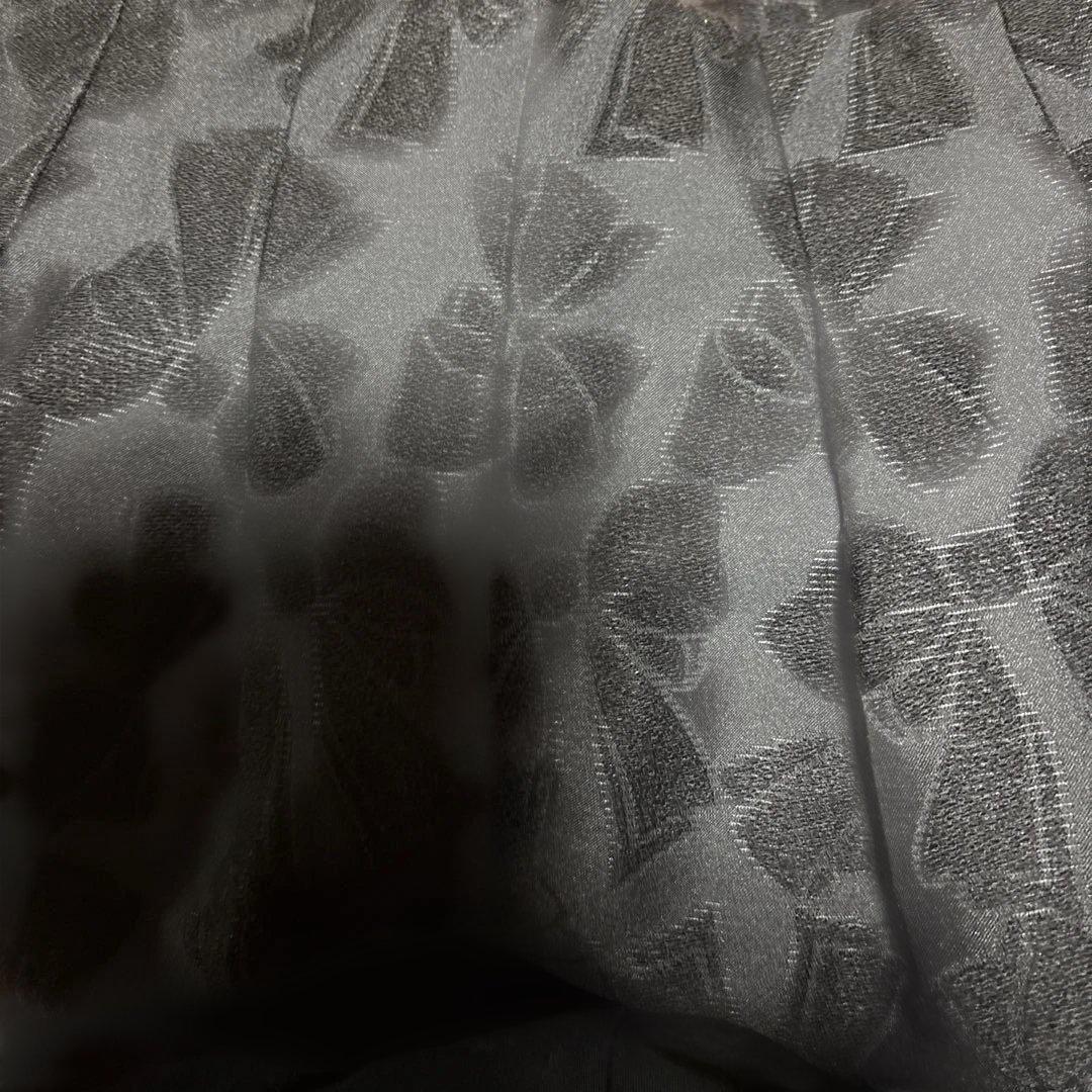 美品リボン柄エムズグレイシ- M'S GRACY 42 XL スカート