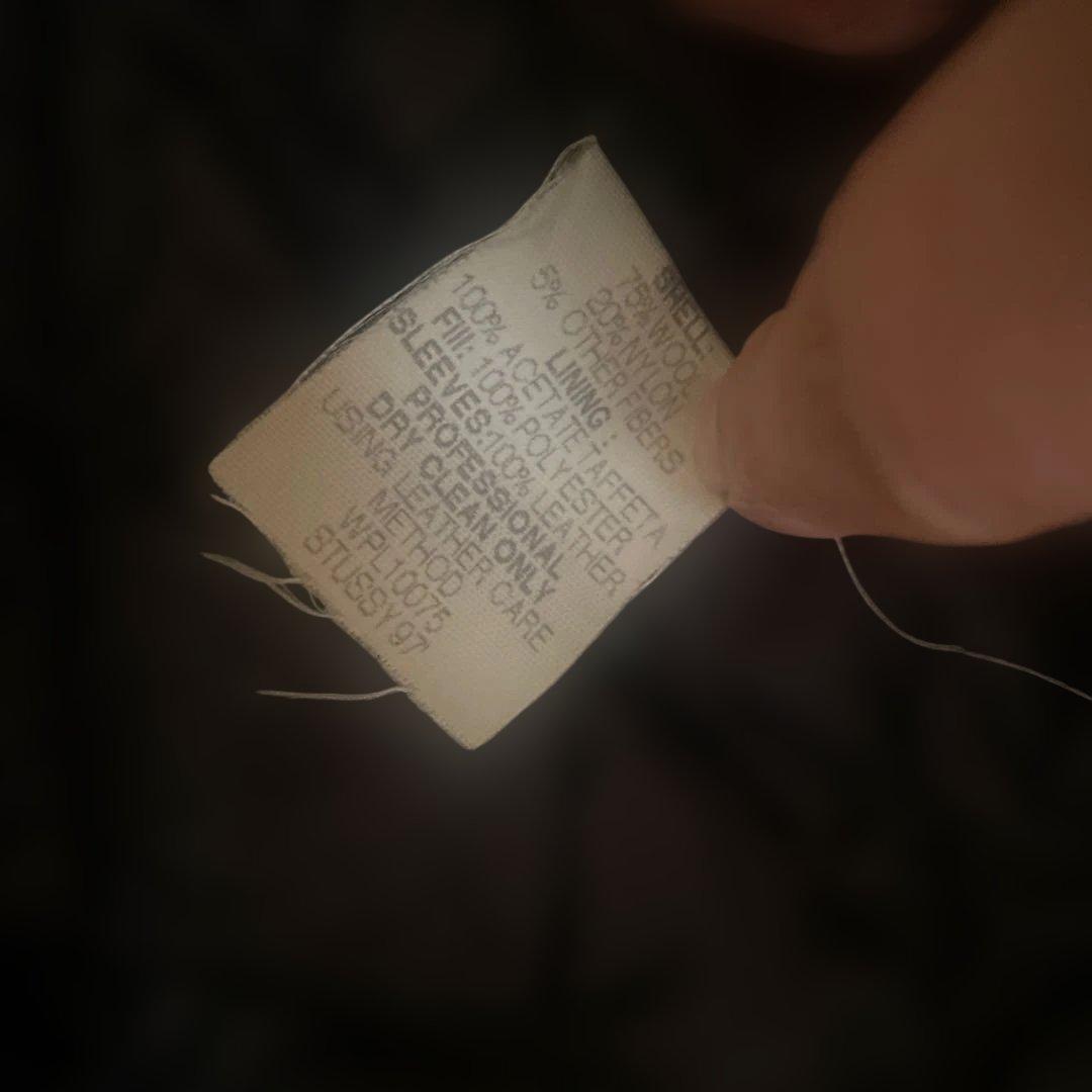 新品タグなし★STUSSY スタジャン XL 黒刺繍