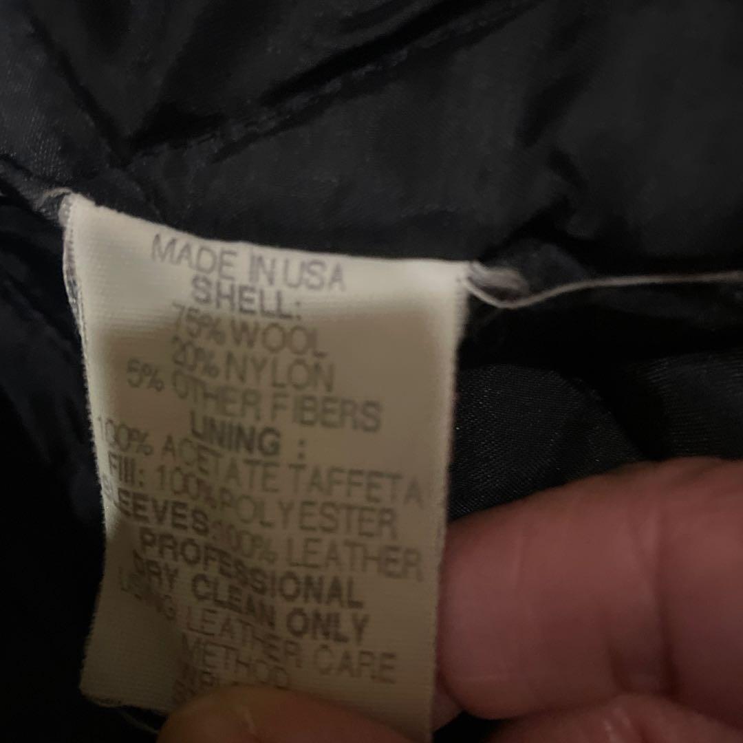 新品タグなし★STUSSY スタジャン XL 黒刺繍