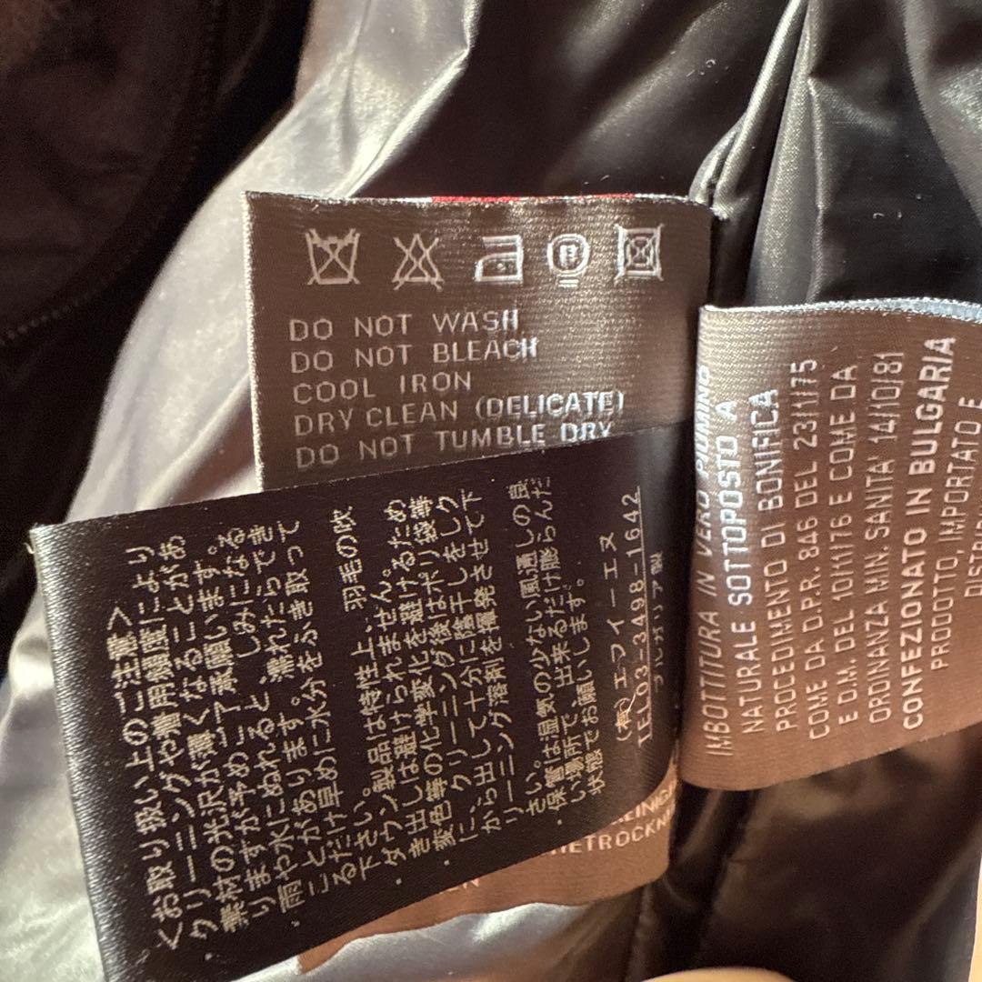 DUVETICA フード付きダウンベスト 42 ブラック