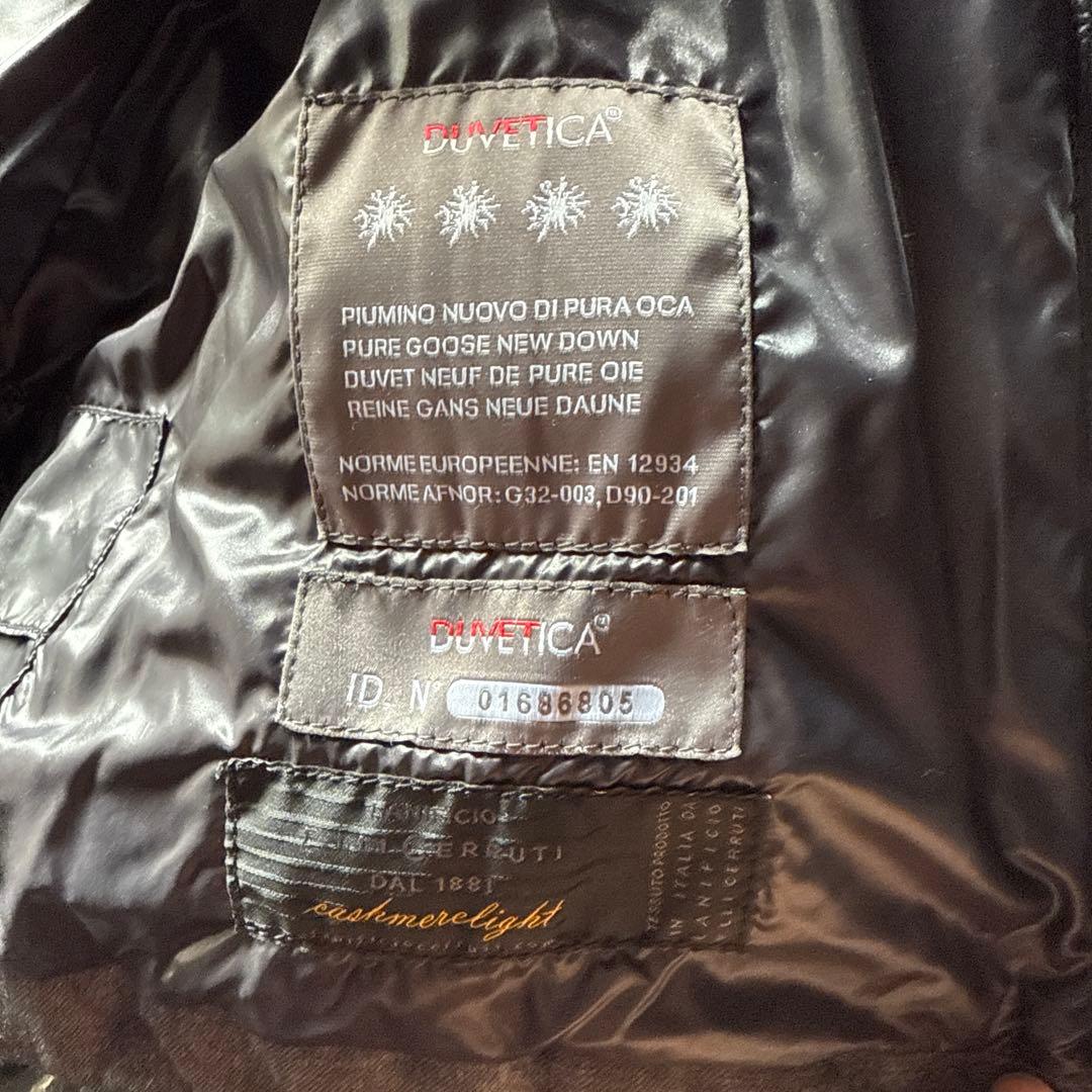 DUVETICA フード付きダウンベスト 42 ブラック
