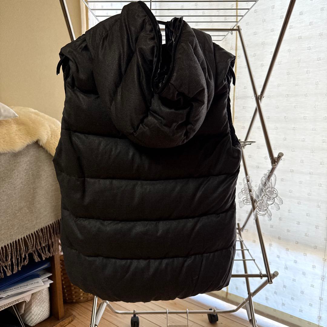 DUVETICA フード付きダウンベスト 42 ブラック