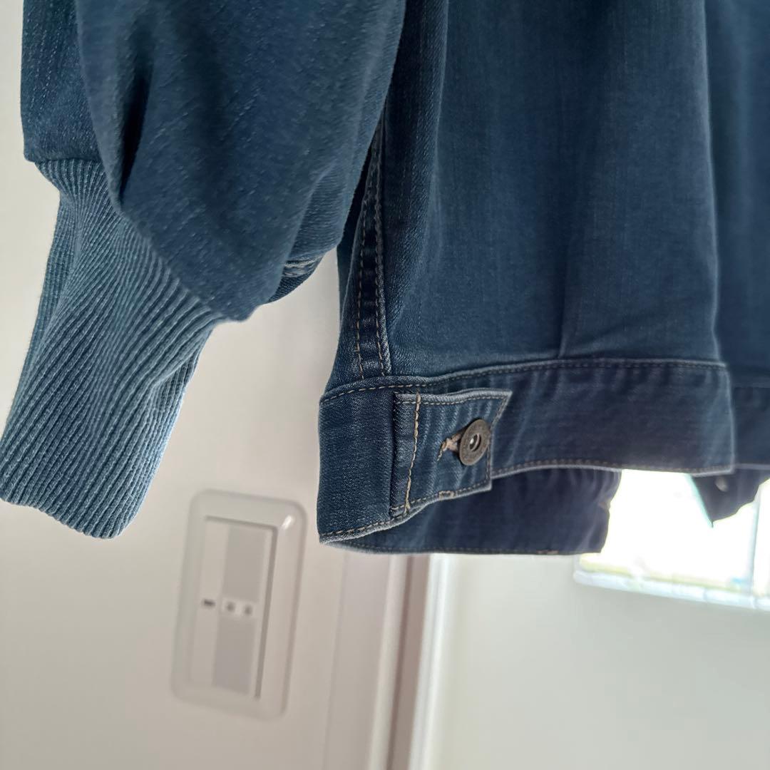 デニムブルー バルーン袖ジャケット