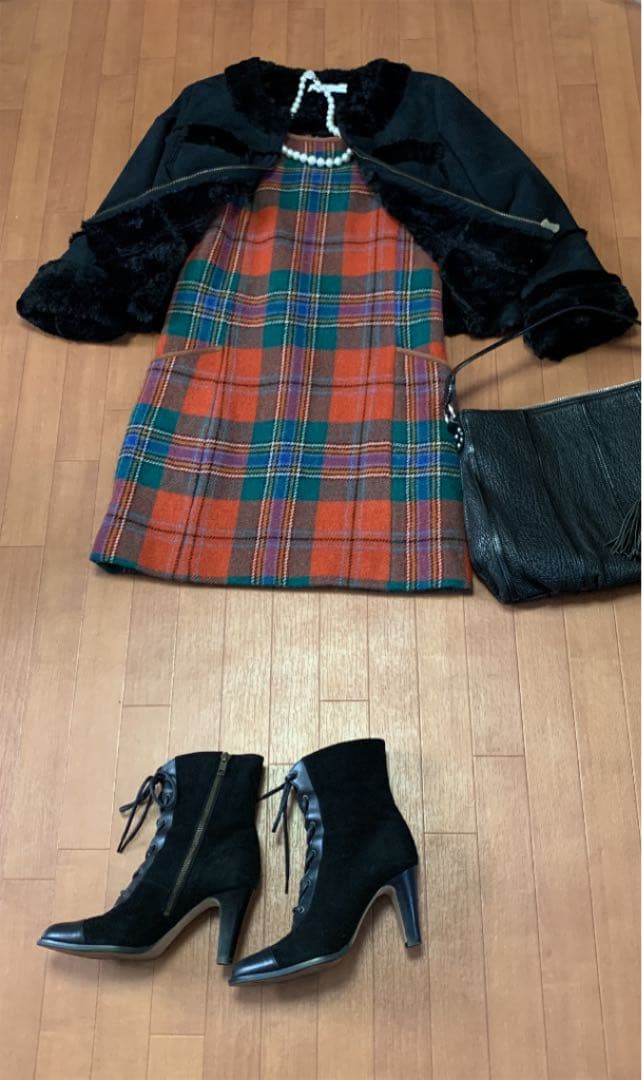 再値下げ　試着のみ　ラルフローレン　アルパカ入ジャンパースカート