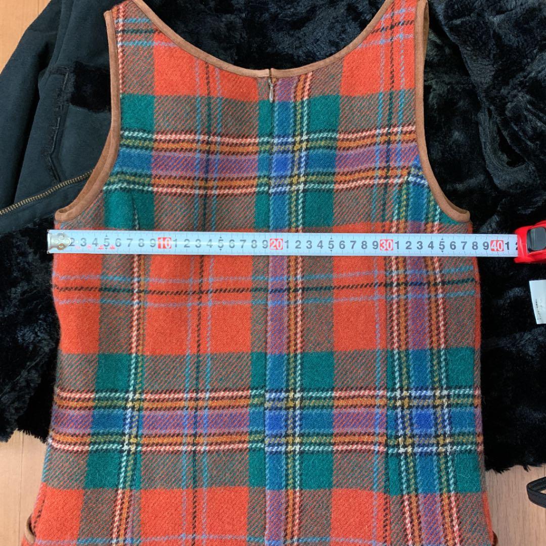 再値下げ　試着のみ　ラルフローレン　アルパカ入ジャンパースカート