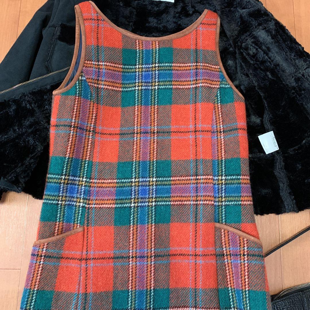 再値下げ　試着のみ　ラルフローレン　アルパカ入ジャンパースカート