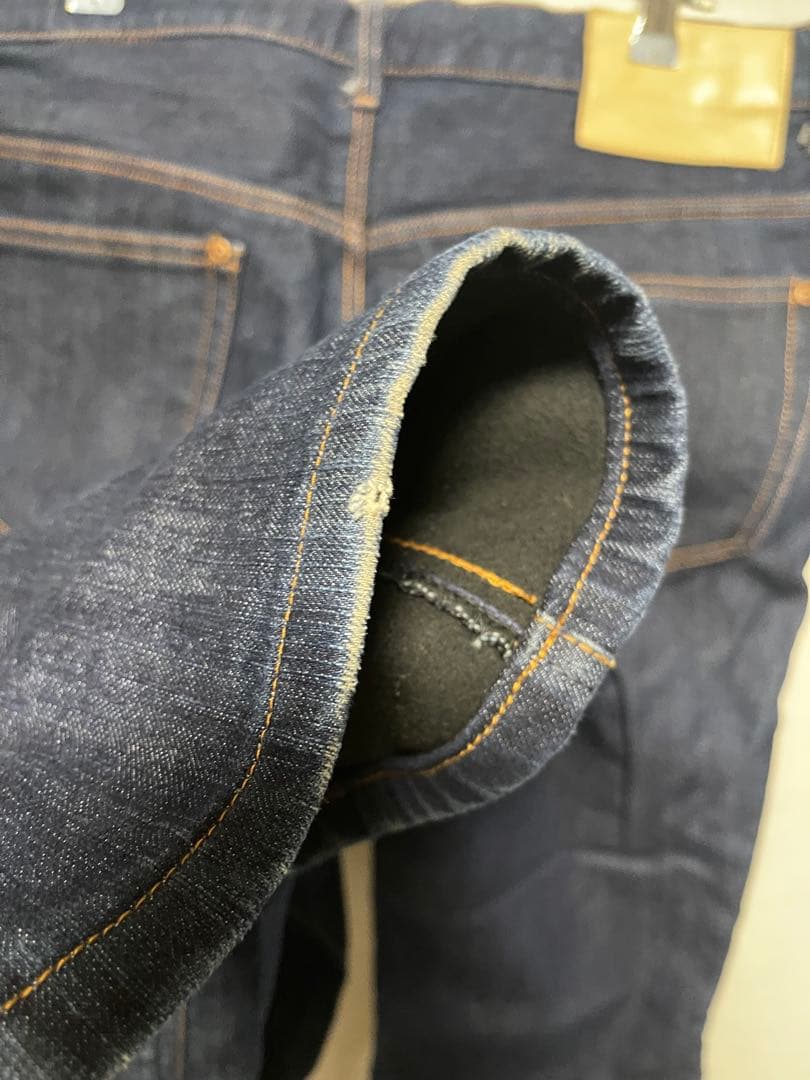 ★KADOYA★カドヤ★デニム パンツ★裏起毛★防寒★バイク★ライディング★36