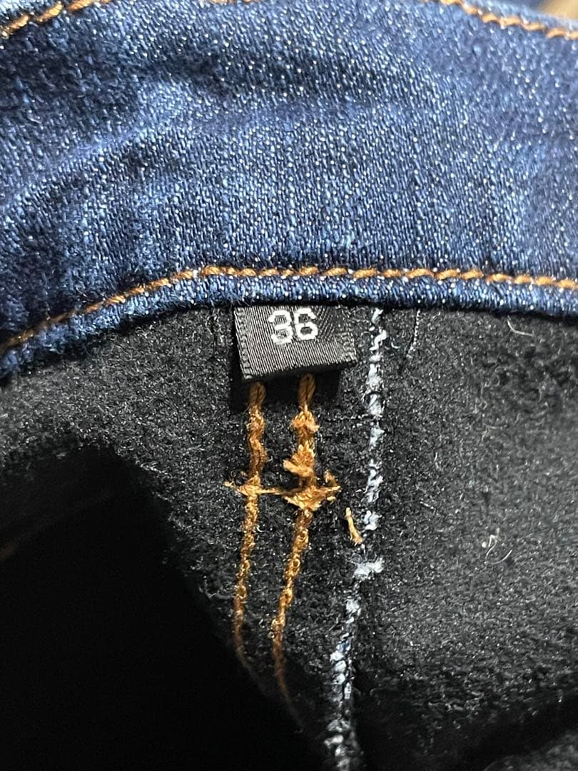 ★KADOYA★カドヤ★デニム パンツ★裏起毛★防寒★バイク★ライディング★36