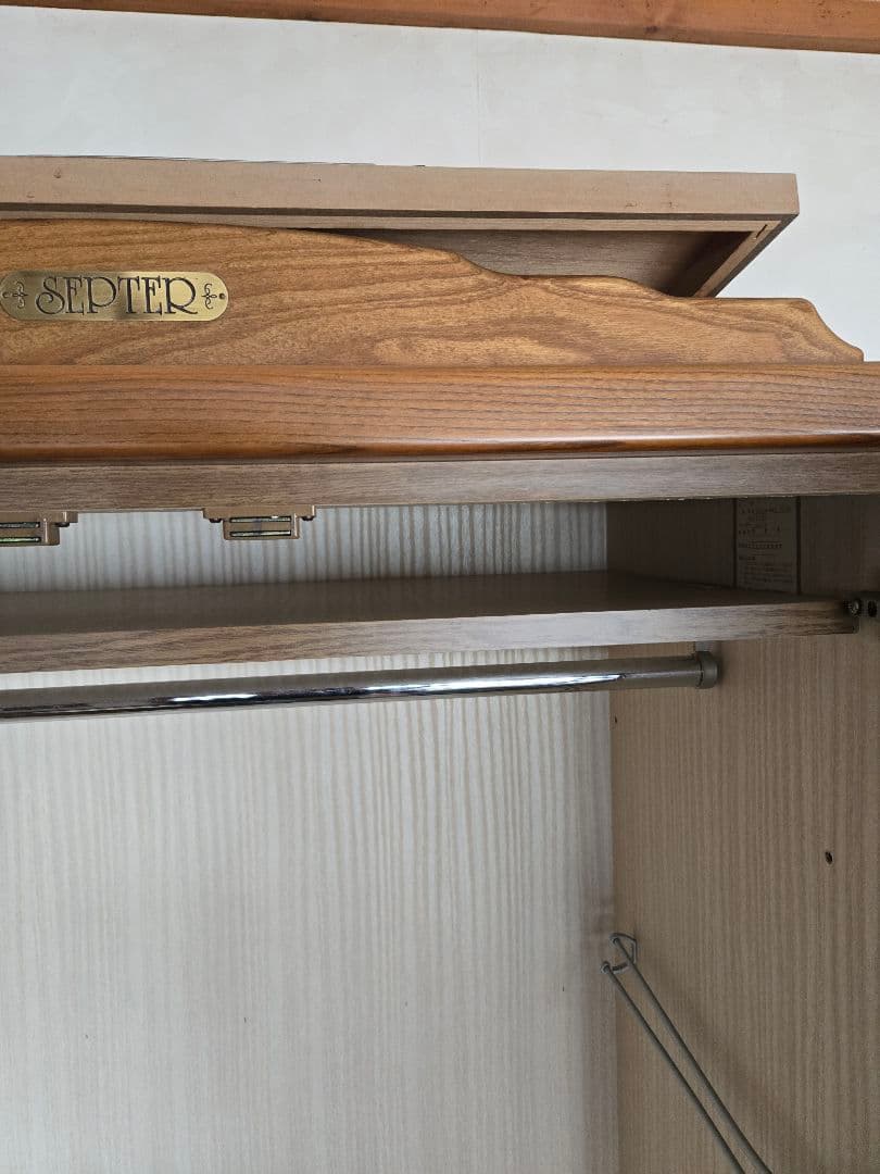 木製衣装タンス 引き出し付き