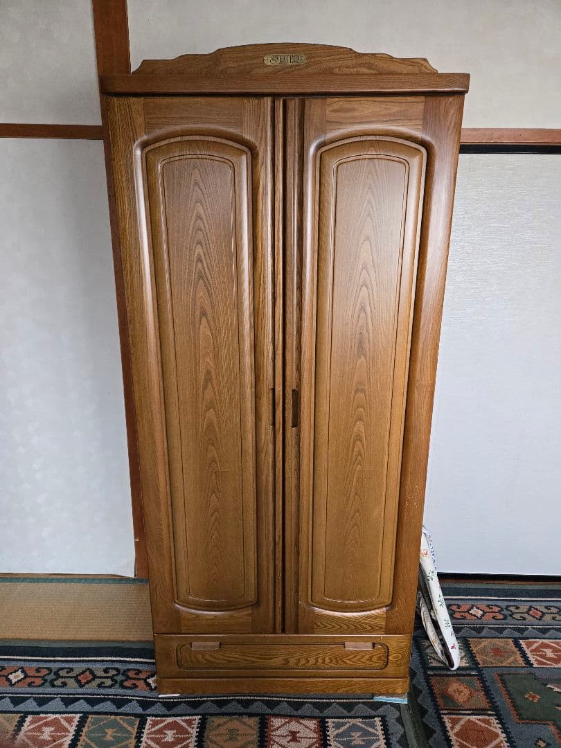 木製衣装タンス 引き出し付き