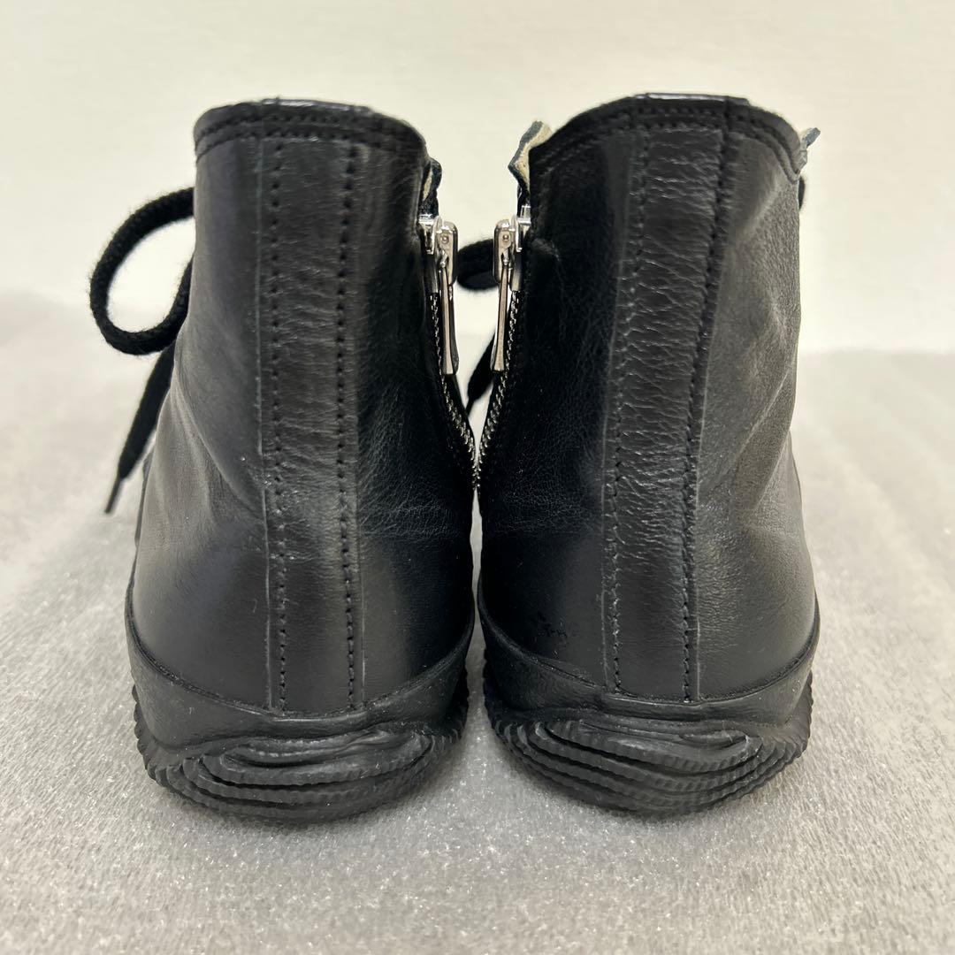 【極美品】スピングルムーブ　レザー　ハイカットスニーカー　SS 23.5cm