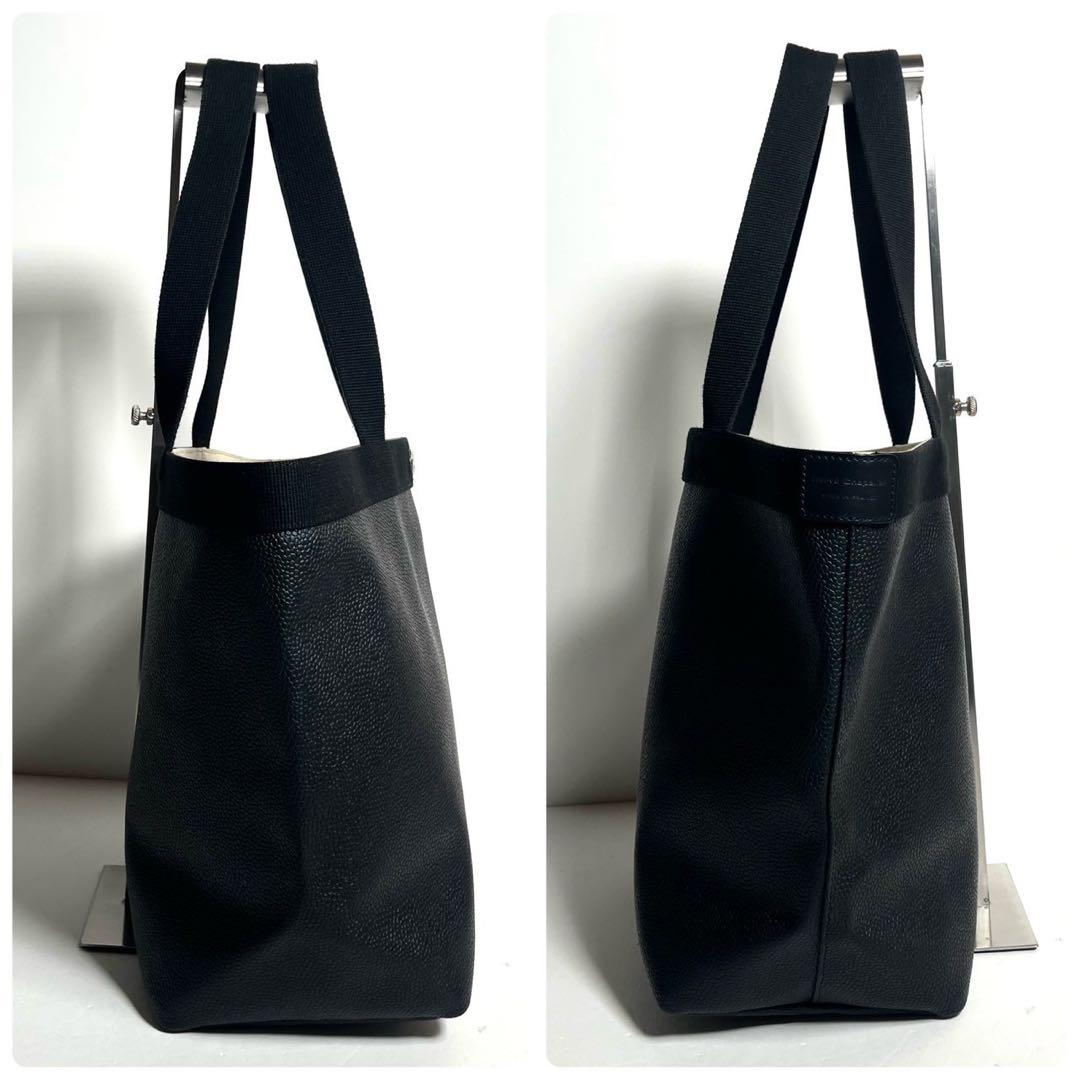 【未使用に近い✨】エルベシャプリエ トート コーテッドキャンバス 708GP 黒