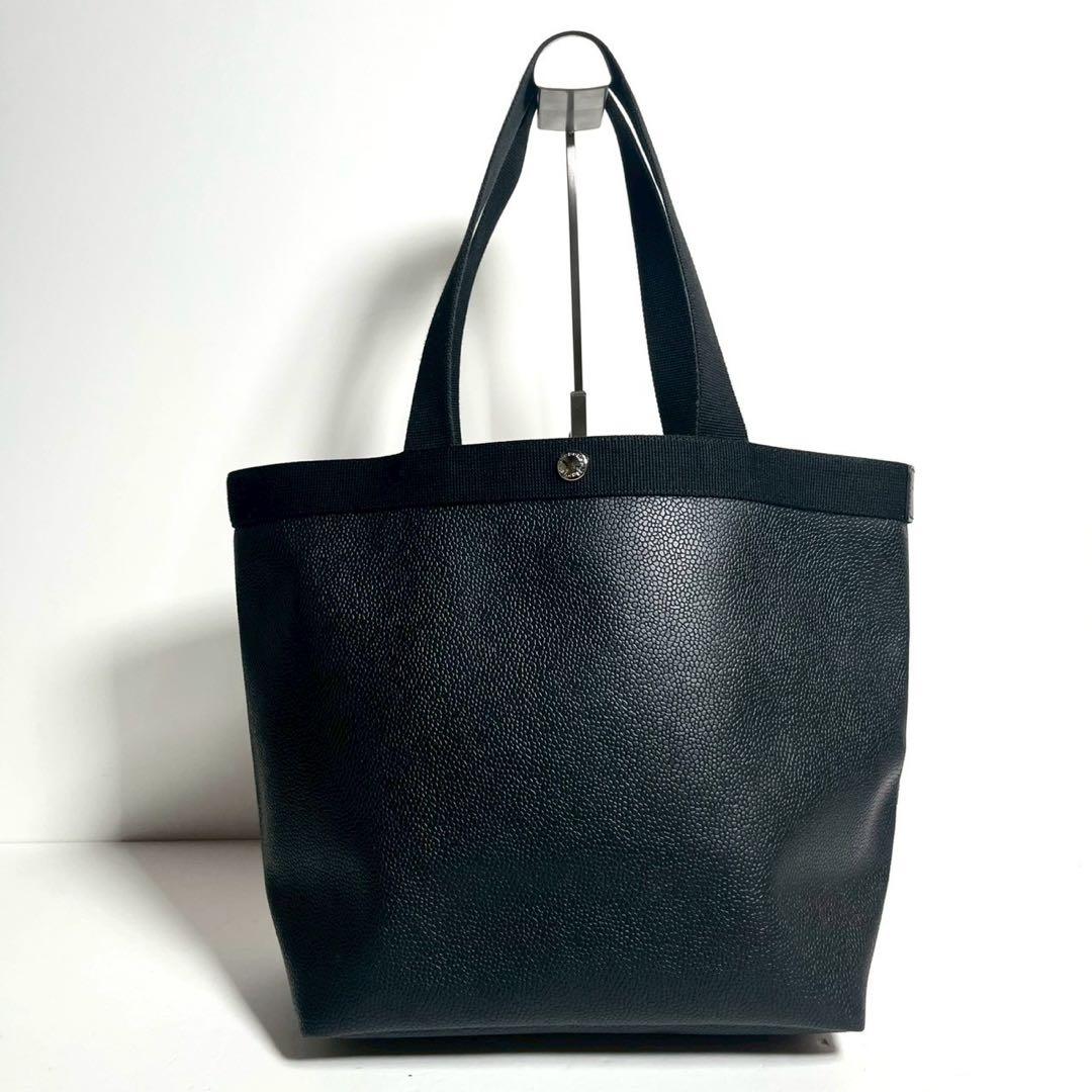 【未使用に近い✨】エルベシャプリエ トート コーテッドキャンバス 708GP 黒