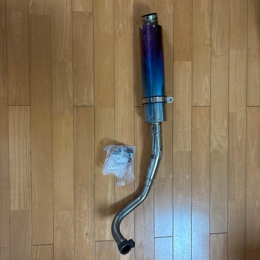 ホーネット250 ステンレススチール グラデーションマフラー