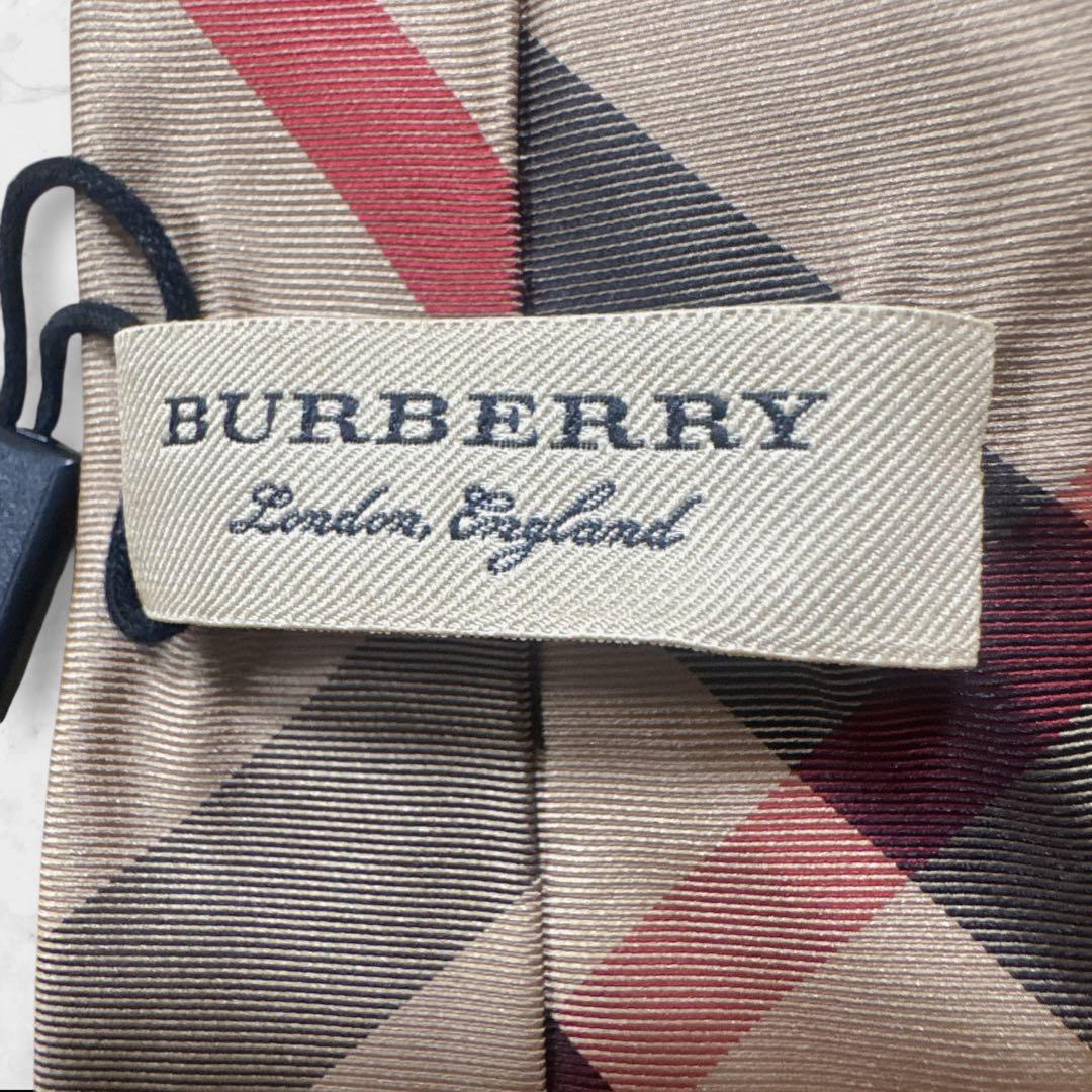 【タグ付】Burberry London バーバリー　ノバチェック　ネクタイ