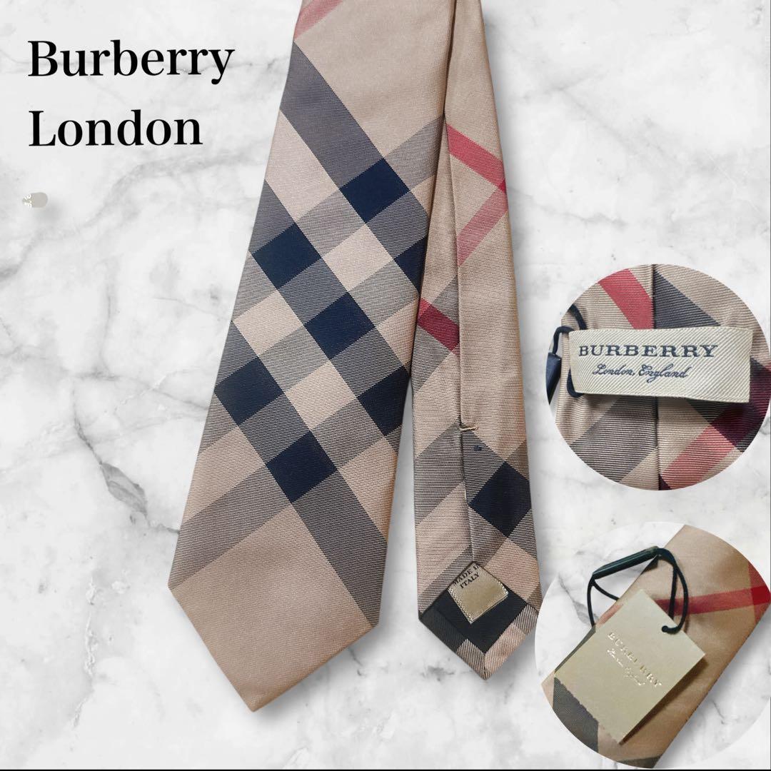 【タグ付】Burberry London バーバリー　ノバチェック　ネクタイ