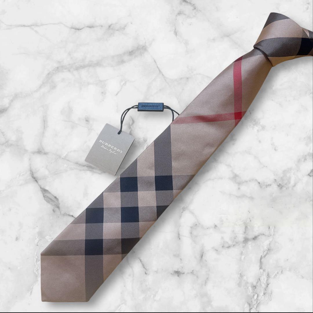 【タグ付】Burberry London バーバリー　ノバチェック　ネクタイ